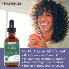 Herb Lore Alfalfa Leaf Tincture - USDA Organic