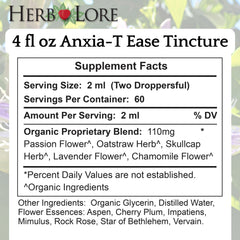 Anxia-T Ease Tincture – Herbal Mood & Relaxation Support with Passionflower, Lavender & Chamomile