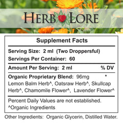 Herb Lore Organic Relax Tincture