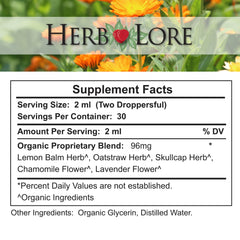 Herb Lore Organic Relax Tincture