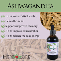 Herb Lore Adrenal Tonic - Non Alcohol Adrenal Fatigue Cortisol Support Herbal Supplement