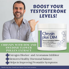 Chrysin Plus DIM Cream - 4 oz