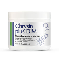 Chrysin Plus DIM Cream - 4 oz -  Supports Healthy Hormone Balance