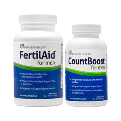 FertilAid for Men and CountBoost for Men Combo Pack – 1 Month Supply