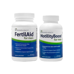 FertilAid for Men and MotilityBoost Combo Pack – 1 Month Supply for Male Reproductive Health Support
