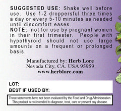 Herb Lore Organic Tummy Tea Tincture - Non Alcohol