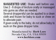 Herb Lore Teething Tincture