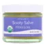 Herb Lore Organic Booty Salve jar with purple label and white lid, 1.8 oz size