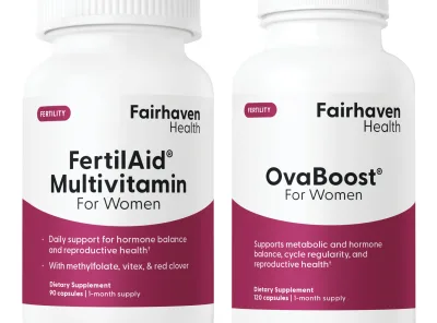 FertilAid for Women & OvaBoost Combo – Gentle Daily Support for Hormone and Cycle Balance