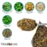 Loose-leaf Herbal Pregnancy Tea ingredients: red raspberry leaf, nettle, chamomile, oatstraw, peppermint, and alfalfa