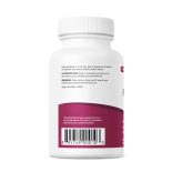 Left side of FertileCM supplement bottle showing suggested use, warning, and FDA disclaimer.