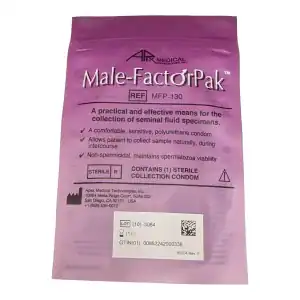 Male Factor Pak Semen Collection Condom