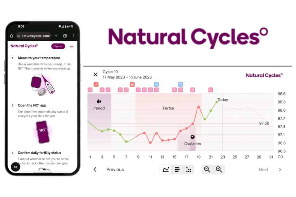 BBT Tracking App and website Natural Cycles