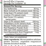 Supplement Facts - Female Hormone balance
